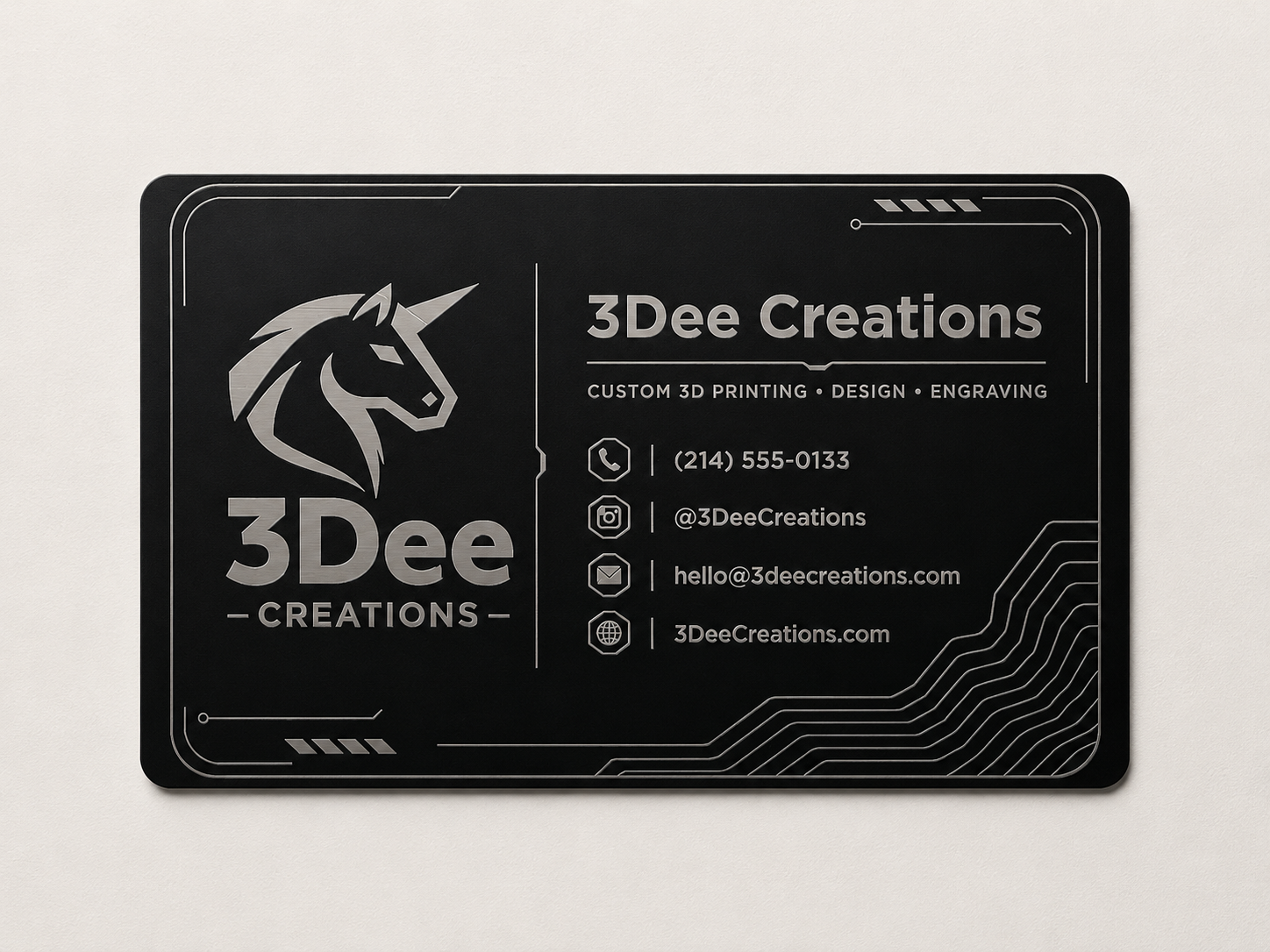 Ai Designed Metal Business Cards